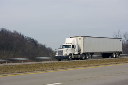 Tractor Trailer on the Highway