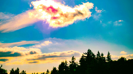 Cotton Candy Cloudsの写真素材