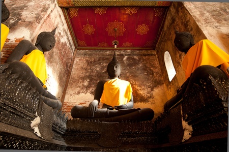 Buddhist sculpture at wat sutat, Bangkok, Thailandのeditorial素材