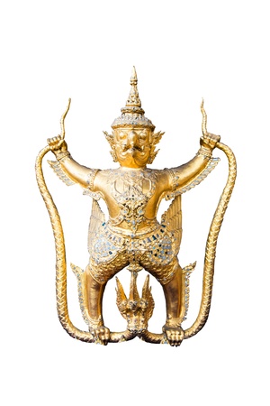 one of Thai art statue of wat prakeawの写真素材