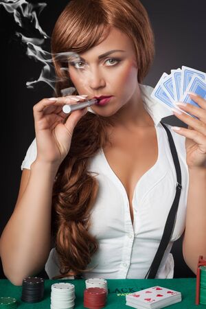 poker playerの写真素材