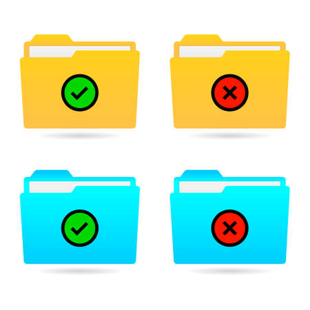 Operating system folder icon in white background.のイラスト素材