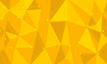 Bright background made of yellow, orange and red polygons.のイラスト素材