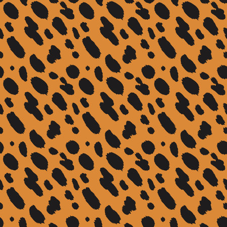 Seamless vector pattern of cheetah skin and fur.のイラスト素材