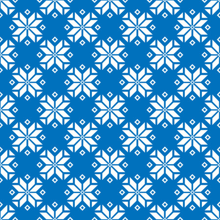 Abstract graphic ethnic pattern in blue and white.のイラスト素材