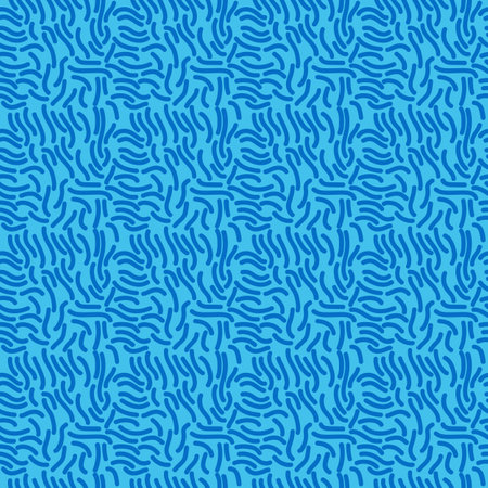 Blue abstract minimal seamless repeat pattern.のイラスト素材