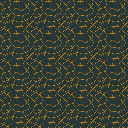 Vector green mosaic texture seamless pattern.のイラスト素材