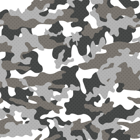 Camouflage texture seamless pattern, abstract.のイラスト素材