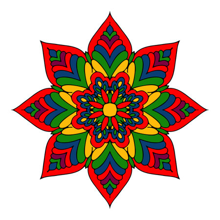 Traditional ornament of Asian damask.のイラスト素材