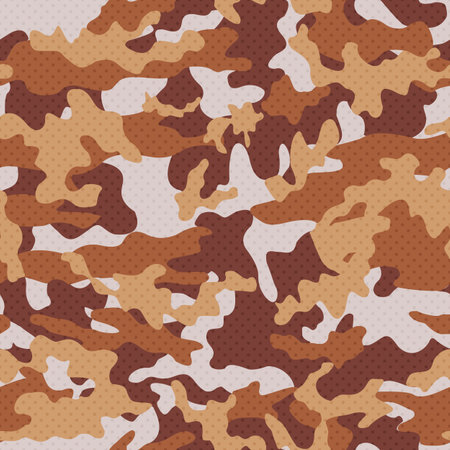 Camouflage seamless pattern orange design.のイラスト素材