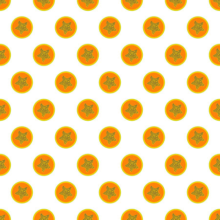 Seamless pattern with papaya fruit.のイラスト素材