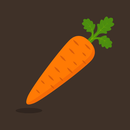 Vector illustration carrot icon on background.のイラスト素材