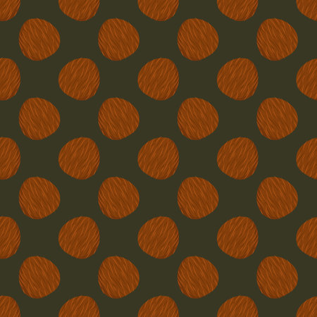 Seamless pattern with vector coconuts.のイラスト素材