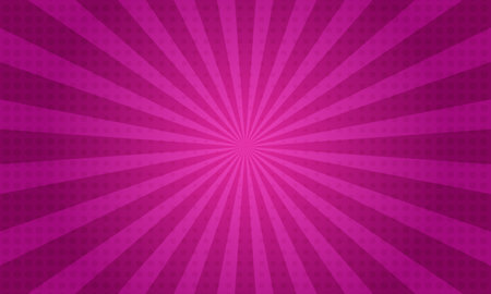 Purple gradient pop art background in comic cartoon style with lines and circles.のイラスト素材