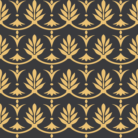Wallpaper baroque, damask seamless vector background gold and blue ornament.のイラスト素材