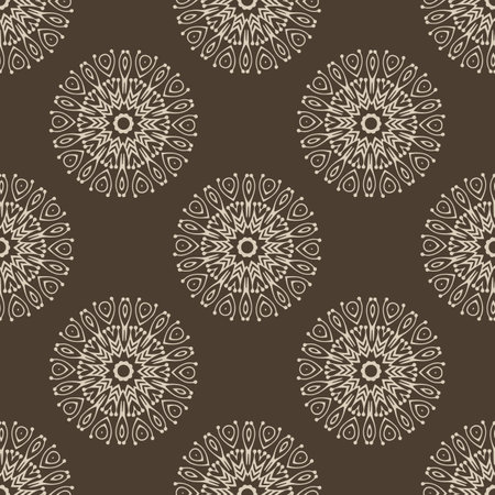 Asian damask wall art pattern design.のイラスト素材