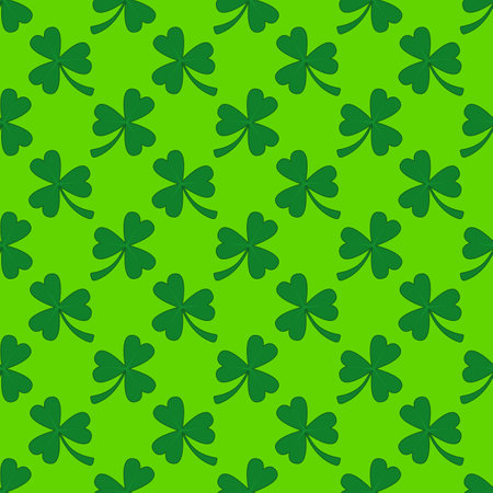 Clover seamless pattern for Saint Patrick's Day.のイラスト素材