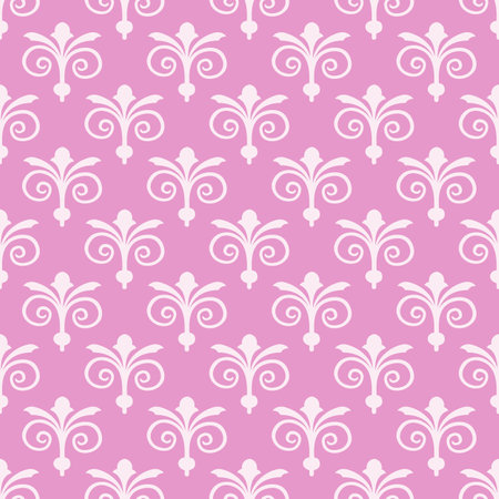 Floral pattern wallpaper baroque damask.のイラスト素材