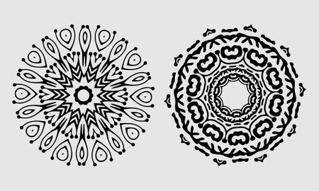Decorative linear design for greeting cards.のイラスト素材