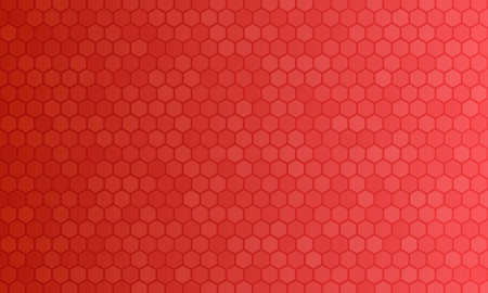 Geometric red abstract background with hexagons.のイラスト素材
