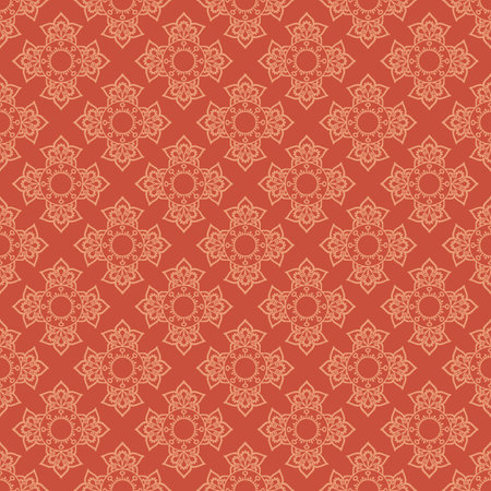 Red seamless wallpaper pattern vector.のイラスト素材