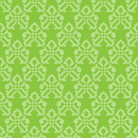 Decorative floral ornament seamless pattern vector illustration.のイラスト素材