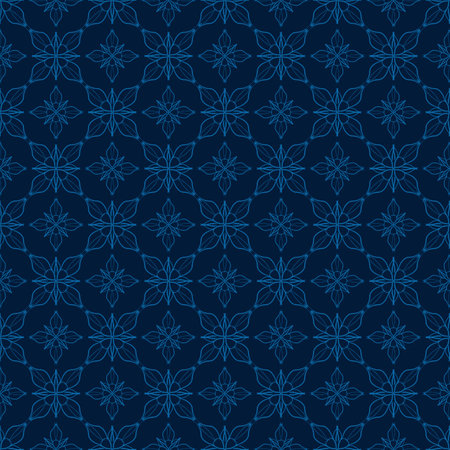Vintage floral pattern in small abstract flowers.のイラスト素材