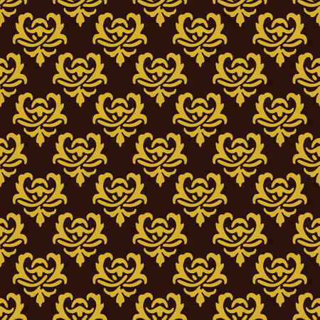 Floral pattern wallpaper baroque, damask.のイラスト素材