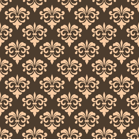 Asian damask wallpaper pattern design.のイラスト素材