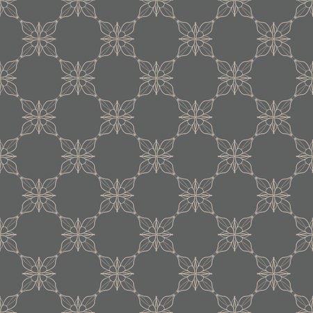 Seamless vector floral wallpaper decorative vintage pattern with flowers.のイラスト素材