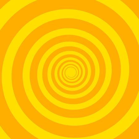 Spiral line yellow halftone pattern abstract vector illustration.のイラスト素材