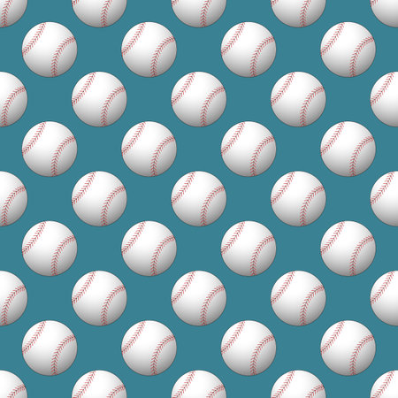 Seamless pattern baseball vector illustration.のイラスト素材