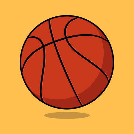 Basket ball vektor isolated with background.のイラスト素材