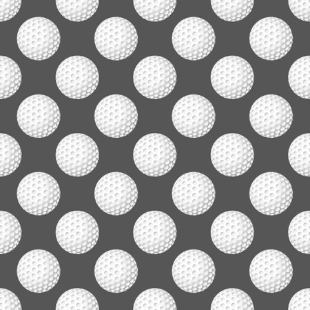 Vector seamless texture with balls on a grey background.のイラスト素材