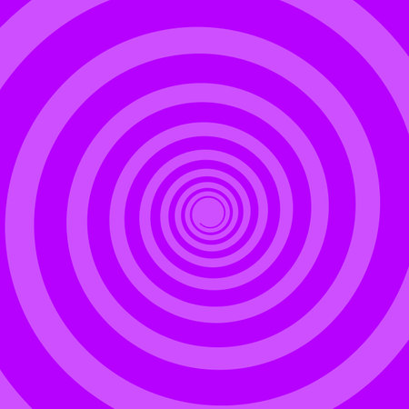 Comic abstract purple background with twisted radial rays and halftone humor effects.のイラスト素材