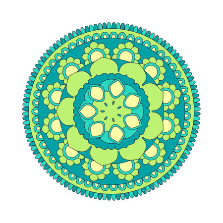 Aboriginal dot painting mandala ethnic design vector dots pattern ethnic style.のイラスト素材