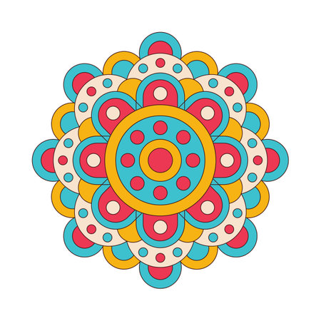 Vector hand drawn doodle mandala.のイラスト素材