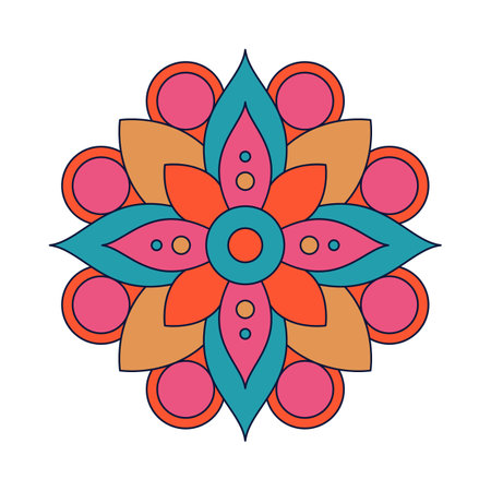 Flower mandalas vintage decorative elements.のイラスト素材