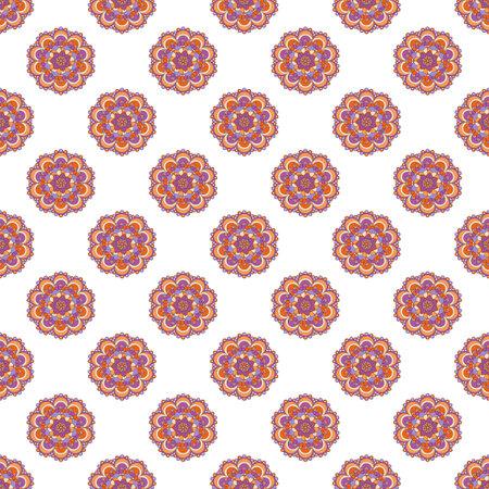 Seamless pattern vintage decorative elements.の写真素材