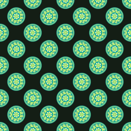 Abstract modern geometric flower pattern.の写真素材