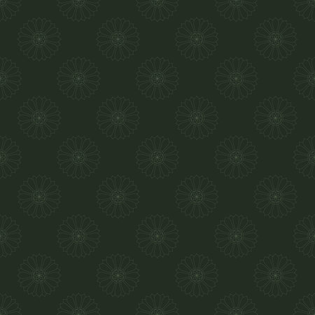 Seamless pattern with mandala ornament.のイラスト素材