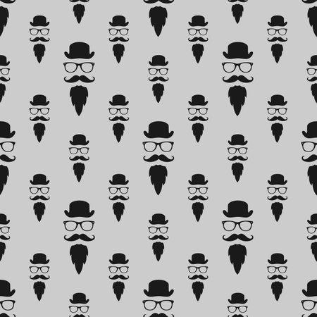 Seamless vector pattern in hipster style background or texture for design.のイラスト素材