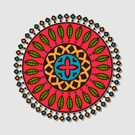 Flower mandalas vintage decorative elements.のイラスト素材