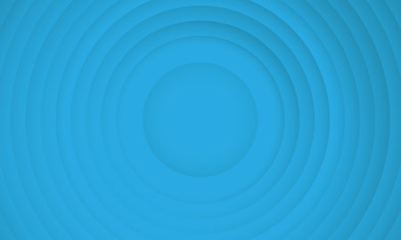 Abstract circle layers texture on blue background with shadow.のイラスト素材