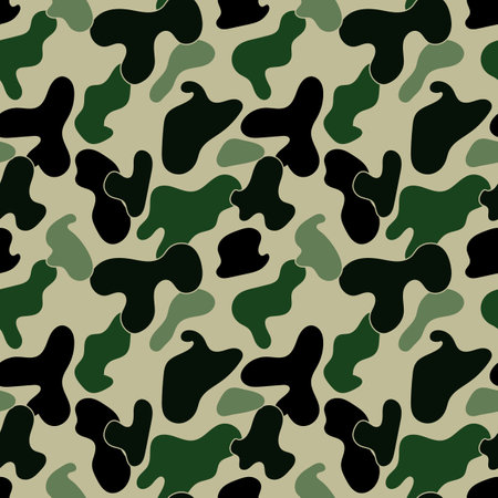 Camouflage seamless pattern abstract modern vector military.のイラスト素材