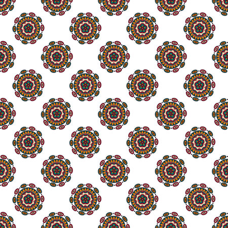 Abstract oriental pattern in boho style.のイラスト素材