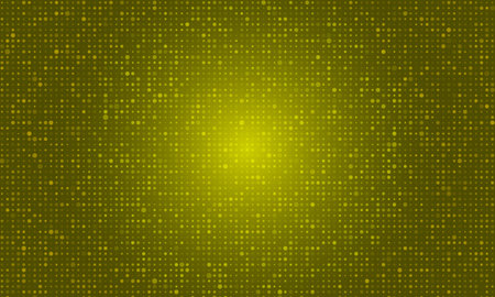 Yellow halftone background digital abstract.のイラスト素材