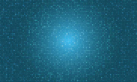 Halftone dots on blue background.のイラスト素材