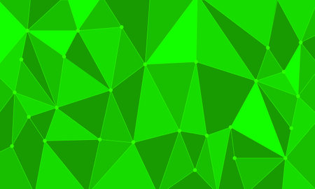 Bright background of green polygons with a contour.のイラスト素材