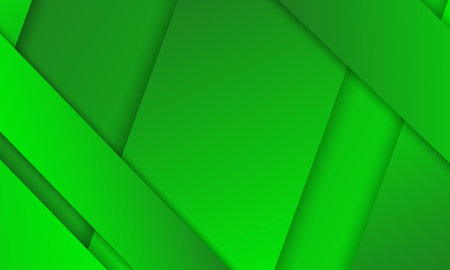 Green geometric vector background with lines and glow in vibrant colors.のイラスト素材